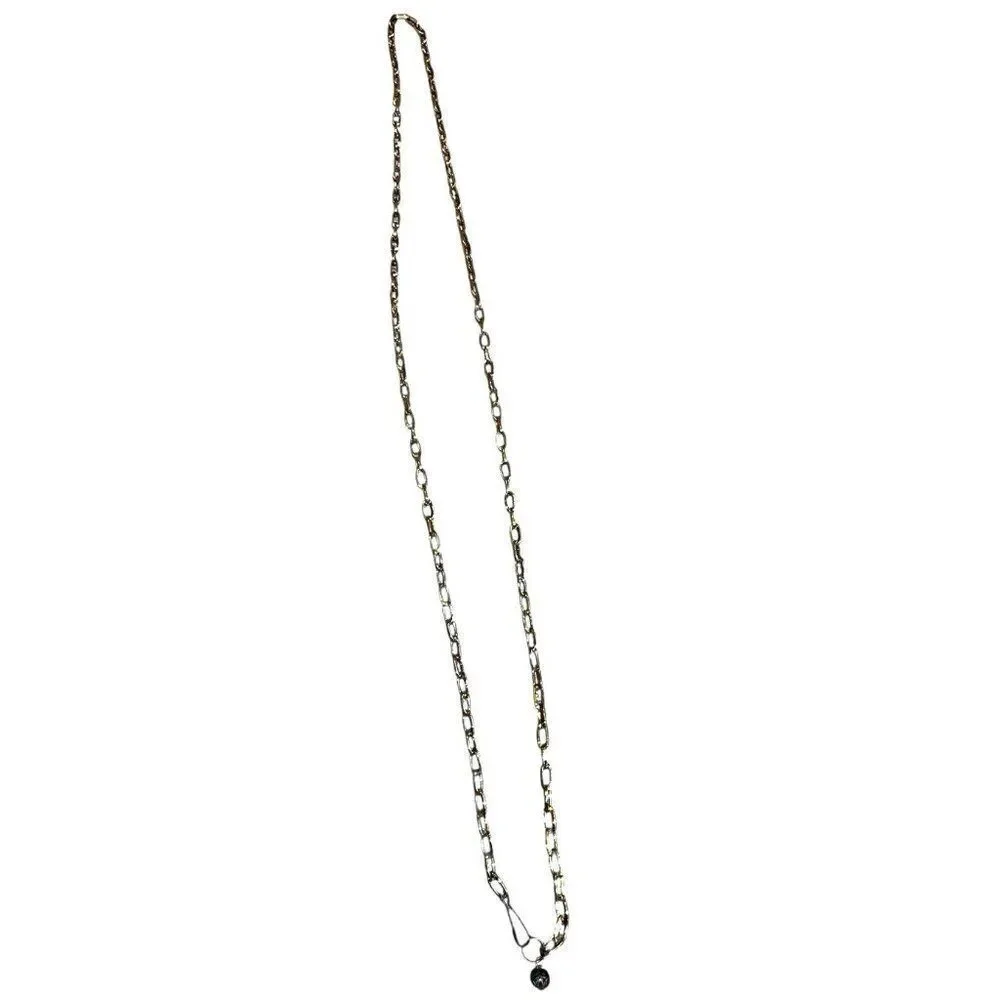 Womens Large XL Chain Link Gold Tone Metal Waist Chain Belt Adjustable 47 In